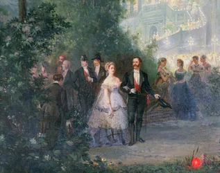 Evening Party at the Tuileries, 10th June 1867 (detail)